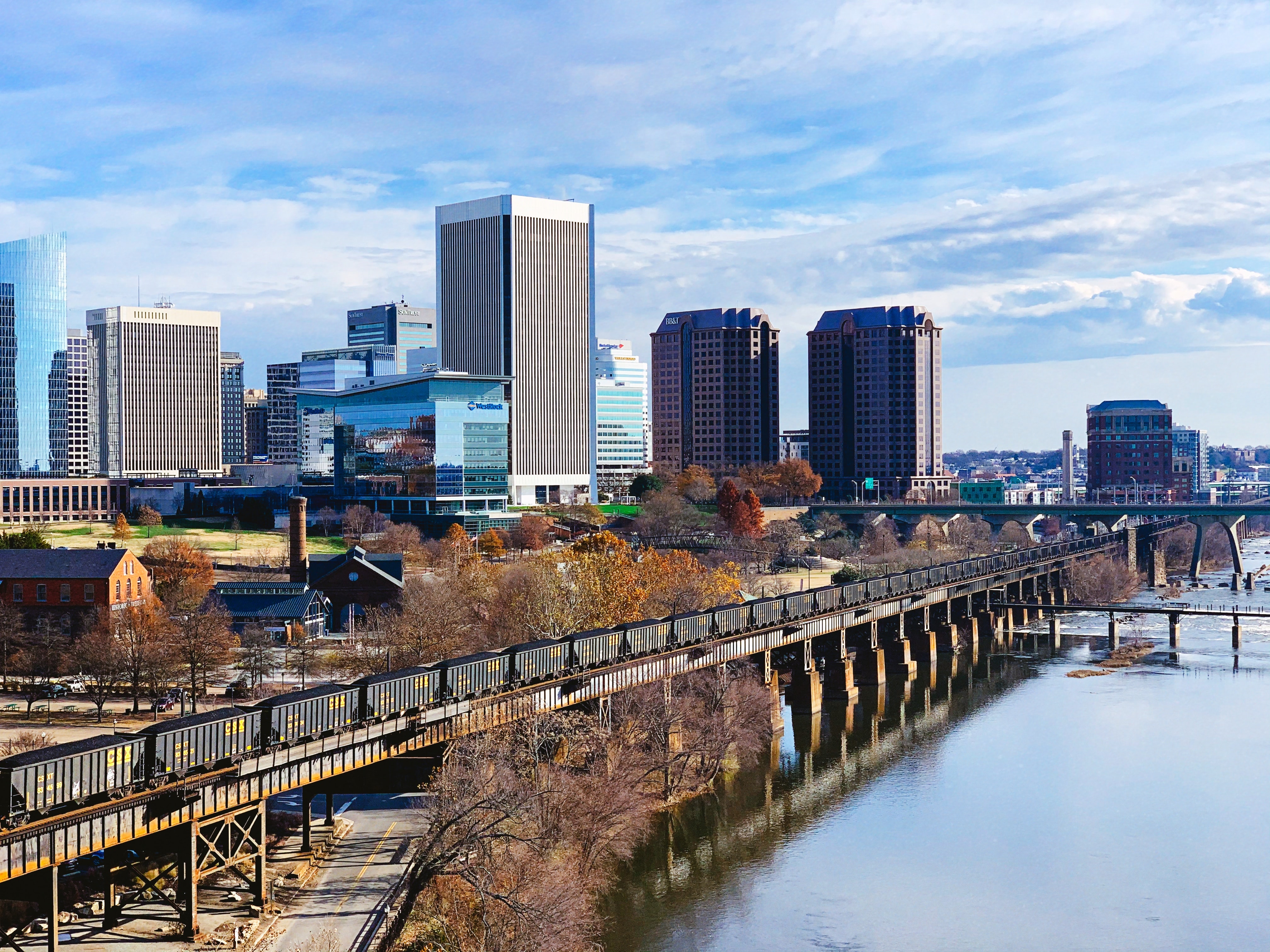 Photo of the James River and Downtown Richmond